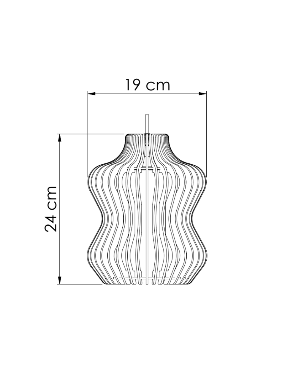 Pendente Inga Madeira Natural LMC447 E27 &Oslash;19cm, Cabeceira de Cama, Lavabo, Balcao de cozinha, Bancada de Cozinha